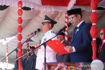 Ketua DPRD Gorontalo Utara peringati HUT ke-80 RI di pusat ibu kota kabupaten