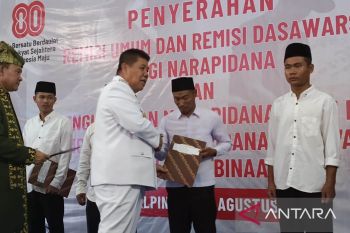 1.928 WBP Lapas Babel terima remisi HUT Ke-80 RI