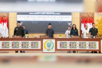 Bupati Lamandau sampaikan visi dan misi dalam rapat paripurna