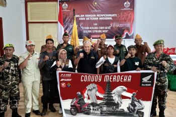 Convoy merdeka dan charity ride honda community Palu