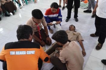 Pertamina-BPBD Kota Kupang mengedukasi kebencanaan kepada pelajar SMA