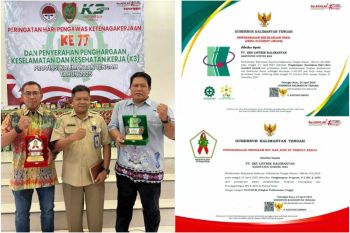 PT SLK raih Penghargaan Zero Accident dan Nihil HIV/AIDS