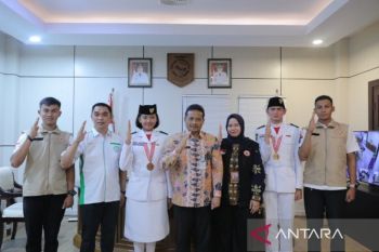 Sambut kepulangan dua Paskibraka Nasional, Pj Sekda: Terima kasih sudah harumkan Babel