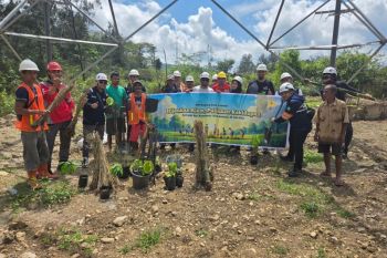 PLN dan warga Kabupaten TTS menanam pohon mitigasi bencana alam