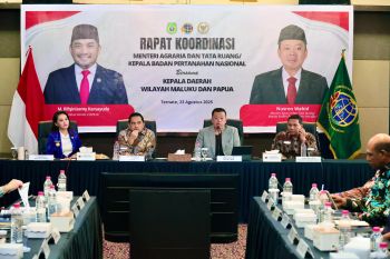 Rakor di Maluku Utara, Menteri Nusron tekankan pentingnya dukungan Pemda dalam pembuatan sertifikat tanah