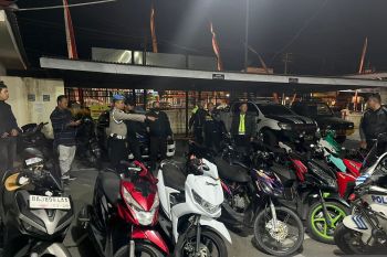 Antisipasi balap liar, Polresta Bukittinggi amankan belasan sepeda motor