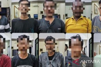 Polres Banyuasin ringkus 10 pelaku  judi sabung ayam