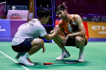 Ginting tersingkir setelah bertarung tiga gim lawan Popov di Kejuaraan Dunia 2025