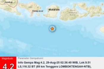 Sebanyak 407 gempa bumi guncang NTB sepanjang Agustus 2025