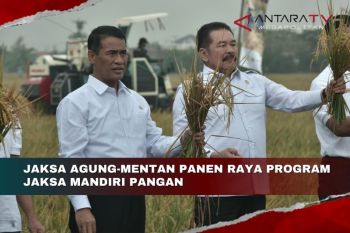 Jaksa Agung-Mentan panen raya Program Jaksa Mandiri Pangan