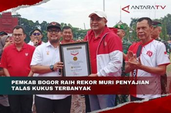 Pemkab Bogor raih rekor MURI penyajian talas kukus terbanyak