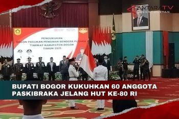 Bupati Bogor kukuhkan 60 anggota Paskibraka jelang HUT ke-80 RI