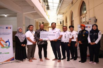 KAI Daop 6 Yogyakarta salurkan TJSLpembangunan tandon air di Gunungkidul