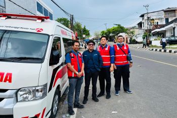 Pengelola Tol Bakter berikan dukungan logistik dan ambulans pada aksi damai