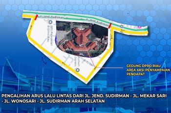 Demo di Kantor DPRD Riau, ini alternatif jalan yang bisa dilewati