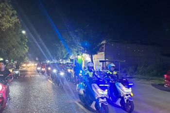 Petugas Gabungan di Dumai terus pastikan situasi aman kondusif dengan Patroli Skala Besar