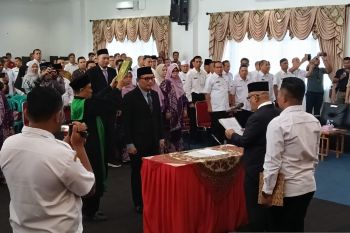Bupati Pasaman Barat lantik Doddy San Ismail sebagai sekda defenitif, Yulianto: Tingkatkan pengawasan dan koordinasi