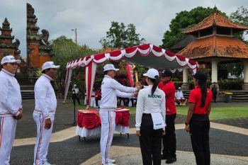 Kabupaten Badung terima kirab api obor Porprov Bali XVI 2025
