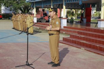 Pimpin Apel Pagi, Pj. Sekprov Sampaikan Sejumlah Arahan Bagi Perangkat Daerah