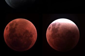 Warga Madiun ikut amati fenomena "blood moon" dan gelar shalat gerhana