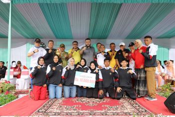 Jadi pembina upacara peringatan Hari Olahraga Nasional ke-42, Wako Fadly Amran : Pemkot dukung program pembinaan olahraga