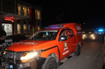 Polda Sulteng laksanakan patroli skala besar jaga kondusiftas di Kota Palu