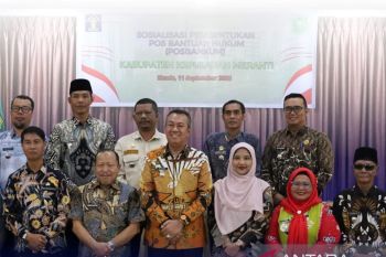 Kemenkum Riau dan Pemkab Meranti Sosialisasi Pembentukan Posbakum