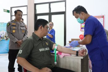 Kapolda Kaltara Beserta PJU Polda Kaltara Laksanakan Pemeriksaan Kesehatan