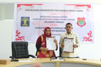 Kemenkum Sulteng dan Brida Banggai perkuat layanan hukum masyarakat