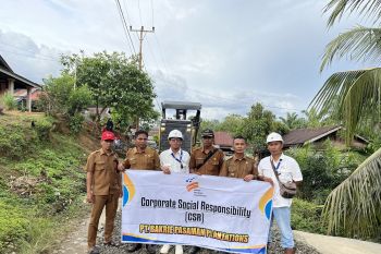 Salurkan CSR, PT BPP perbaiki jalan menuju MAN 2 Sungai Aur