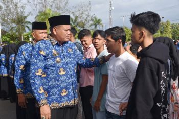 Pemkot Pariaman lepas 15 mahasiswa Unas Pasim peserta Saga Saja Plus