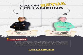 Dua calon resmi maju dalam pemilihan Ketua IJTI Lampung