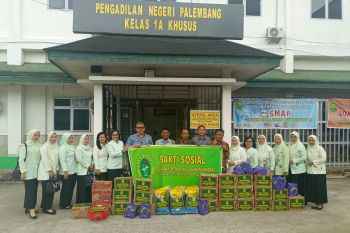 HUT ke -23, Dharmayukti Karini Palembang gelar bakti sosial ke panti asuhan