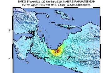 Telkom works to restore network in Nabire after 6.6-magnitude quake