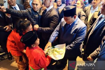 Prabowo disambut meriah diaspora saat tiba di New York