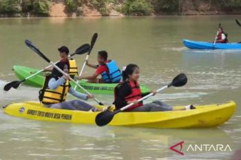 BUMDes Tirto Mulyo Magetan hadirkan wisata kano di Embung Pendem