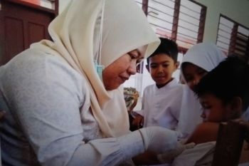 Pemkab Pasaman Barat telah lakukan imunisasi campak terhadap 4.412 siswa