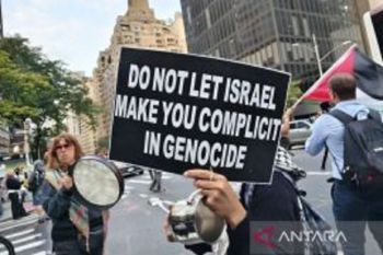 Massa demo di depan Markas PBB, kecam genosida Israel