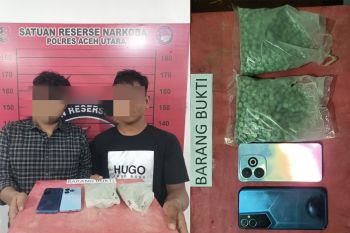 Polisi gagalkan peredaran 1.350 butir ekstasi di SPBU Aceh Utara