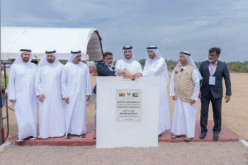 Sultan bin Ahmed Lays Foundation Stone for Al Reeh Al Mursala Village in Sri Lanka