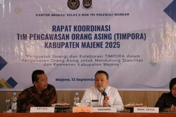 Imigrasi Polman gelar rakor Timpora Kabupaten Majene