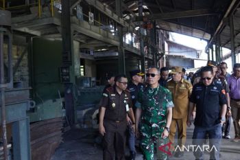 Indonesia's army chief inspects seized illegal mine in Bangka Belitung