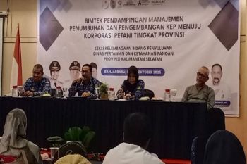 DPKP Kalsel dorong kelembagaan petani jadi korporasi agribisnis