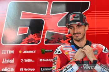 Francesco Bagnaia terjatuh di MotoGP Australia