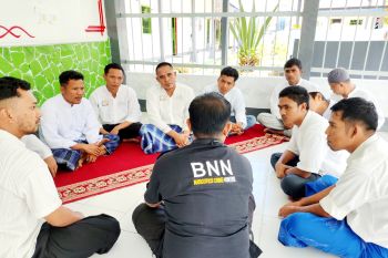 Rutan Lubuk Sikaping bersama BNNK Pasaman Barat rehabilitasi konseling warga binaan