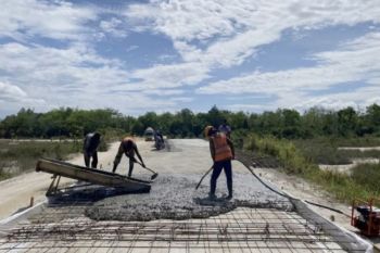 Perbaikan jalan lingkungan jadi salah satu program prioritas Pemerntah Kota Palangka Raya