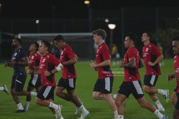 Timnas Indonesia gelar latihan perdana di Jeddah