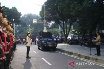 Police deploy 1,587 officers to secure TNI's 80th anniversary at Monas