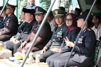 Kodim  0429/Lamtim gelar upacara HUT ke 80 TNI