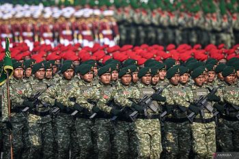 Upacara Peringatan HUT ke-80 TNI di Silang Monas